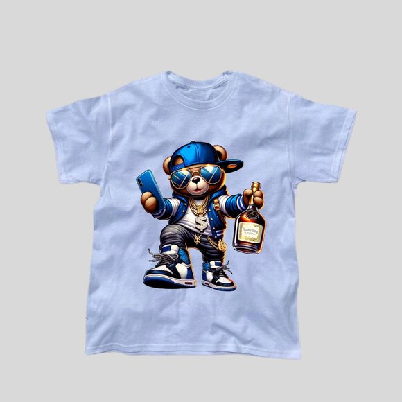 Hennything Is Possible Bear Short Sleeve Cotton Unisex Men Women Tshirt - Picture 6 of 7